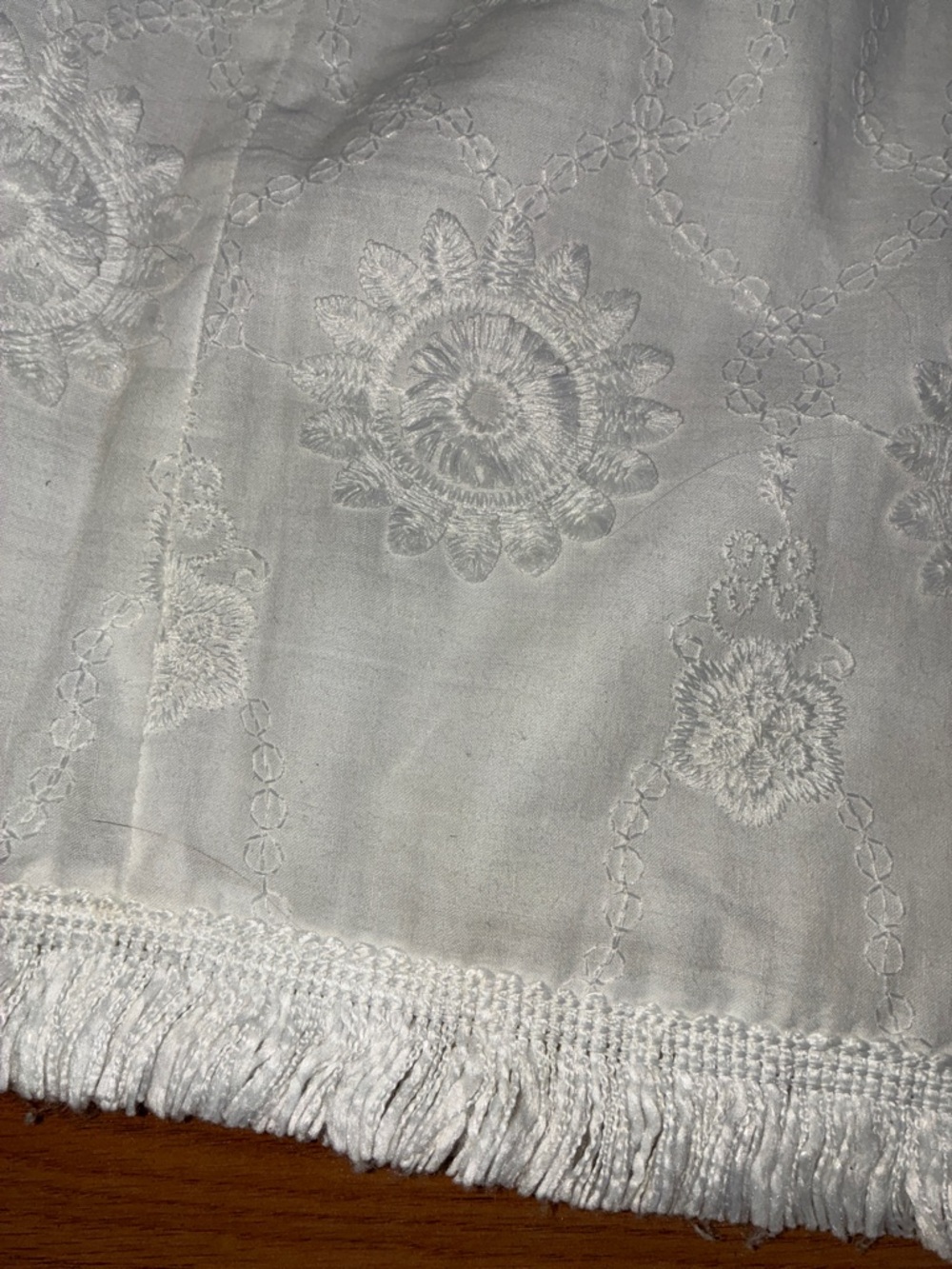 Walter Baker White Embroidered Fringe Mini Skirt - Picture 7 of 8